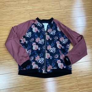 angel kiss floral bomber jacket Large